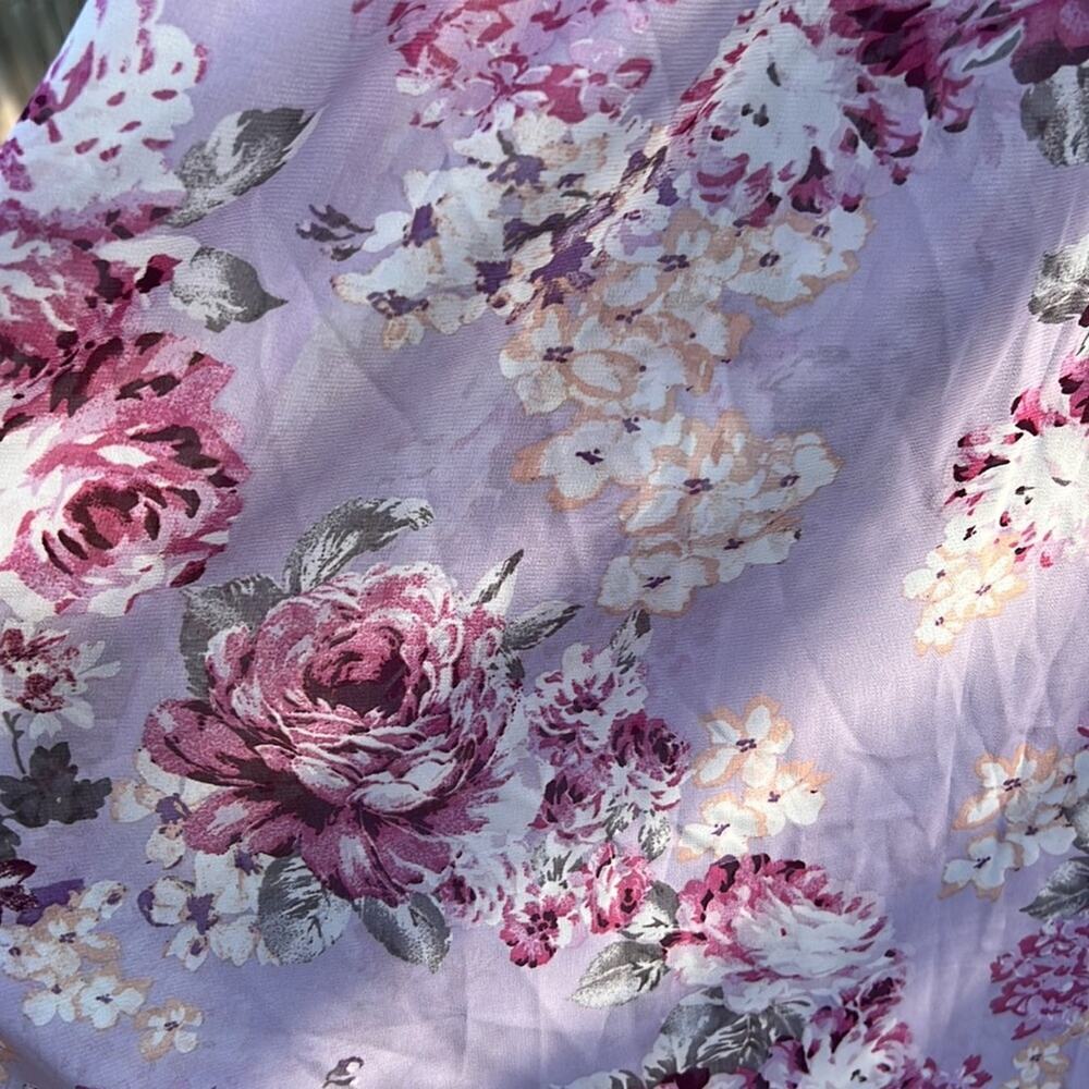 New Lulu’s Garden Meandering Maxi Floral Dress Flowy Wedding Guest V neck - Picture 7 of 11